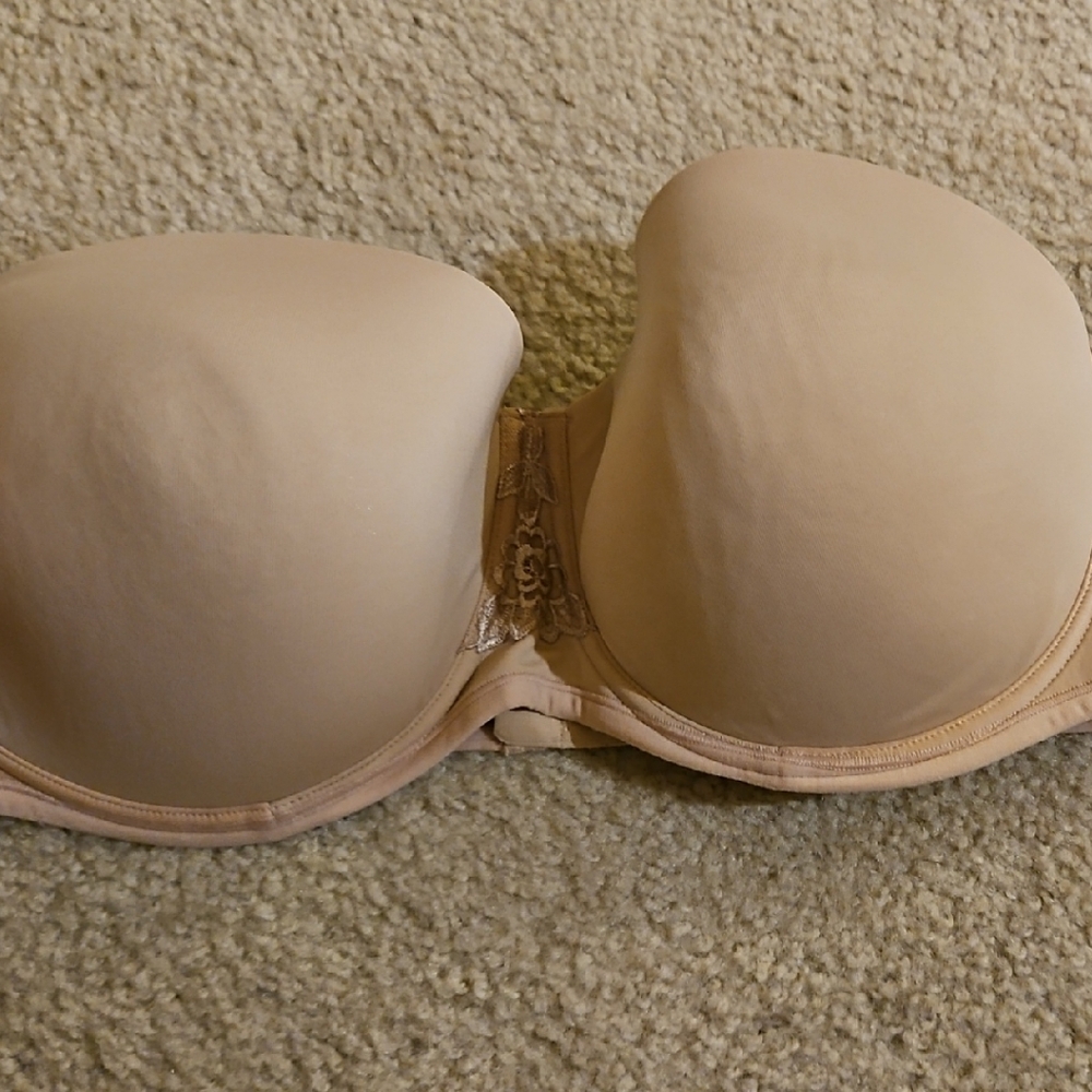 Vanity Fair Light Tan Strapless Bra